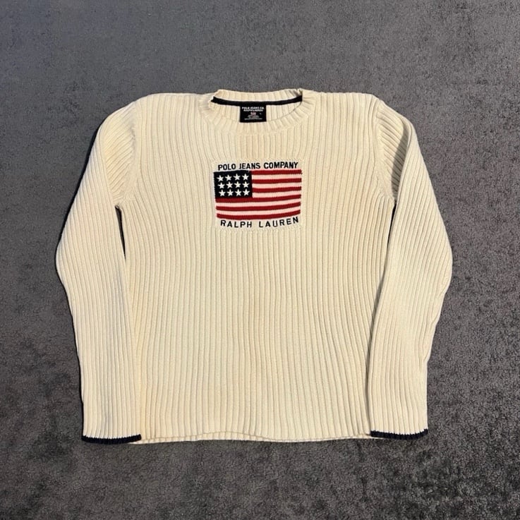 Ralph Lauren American Flag Knit Sweater