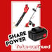 Cordless Leaf Blower with 4.0Ah Battery and Charger, Tanbaby 21V, Red