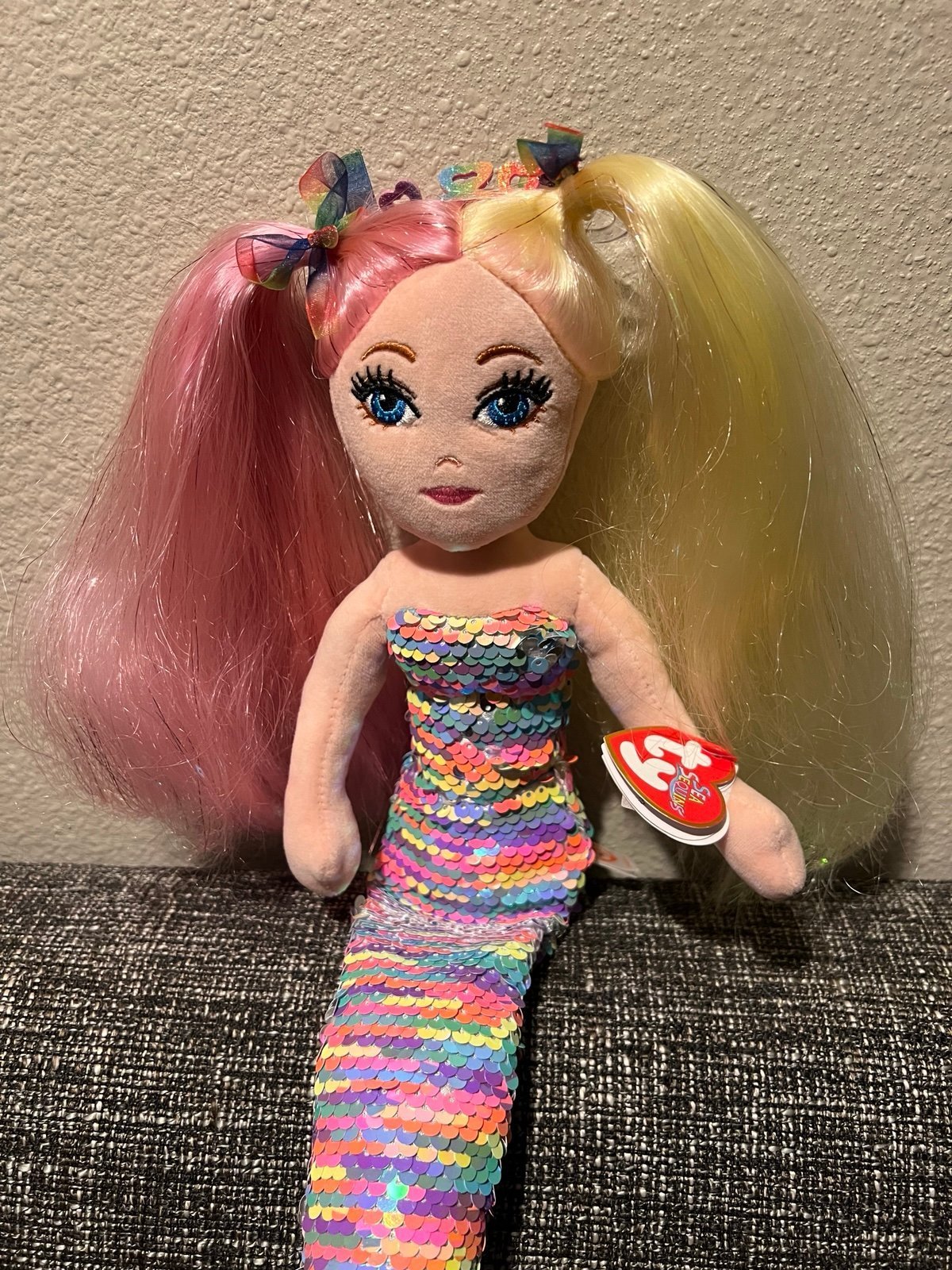 TY Sea Sequins Anastasia Limited Collection Plush Mermaid Approx 42” New