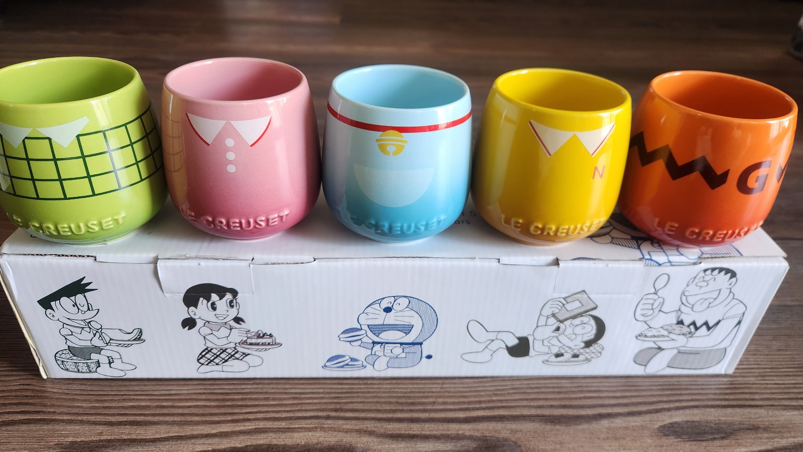 Le creuset x Doraemon Sphere Tumbler Tea Cup set of 5