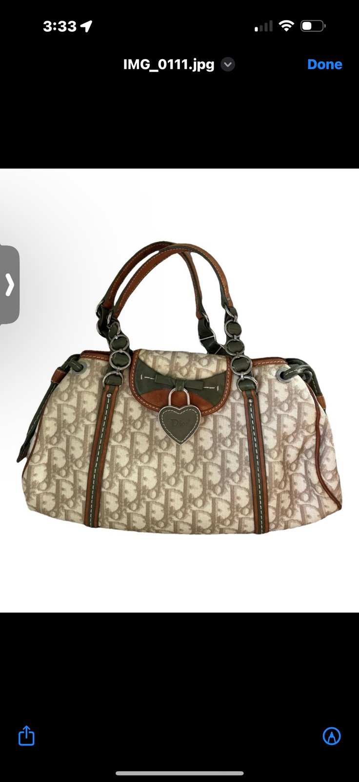 Dior romantique trotter bag vintage