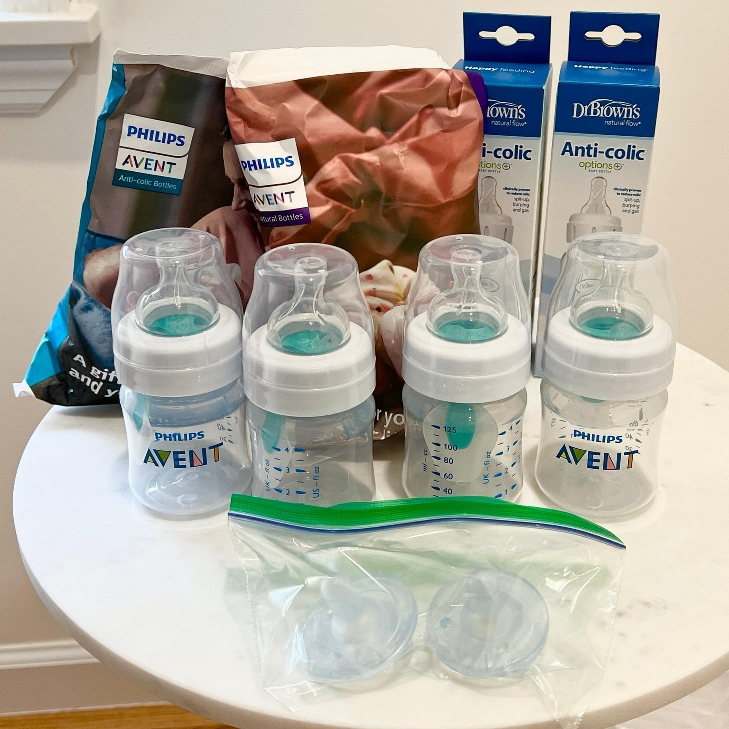 Philips Avent Anti-Colic Baby Bottles with AirFree Vent 4oz SCY701/04