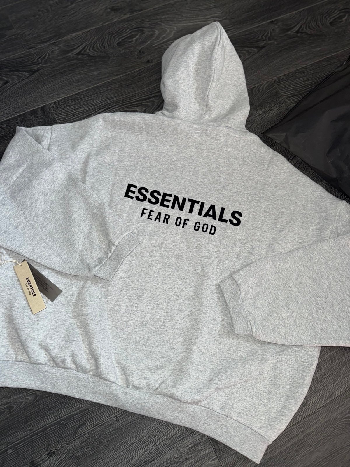 Fear Of God Essentials FW24 Hoodie Authentic With QR Code To Verify Auth Grey