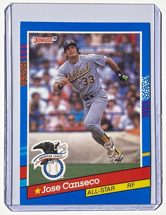 1991 Donruss Jose Canseco All Star BRAND NEW ERROR CARD Oakland Athletics A's