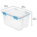 Sterilite 54 Qt. Gasket Box Plastic, Blue Aquarium, Set of 4