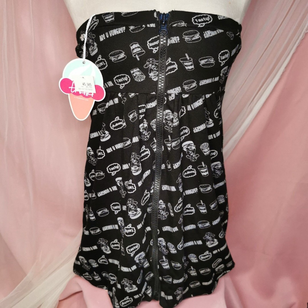 Glamorous Jane Scarf Top Emo Goth Barbie Core Gyaru Y2K Kawaii Retro Party Cute