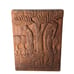 Unique Vintage Mid Century Hand Carved Wooden ADAM & EVE Before & After BOOKENDS