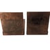 Unique Vintage Mid Century Hand Carved Wooden ADAM & EVE Before & After BOOKENDS