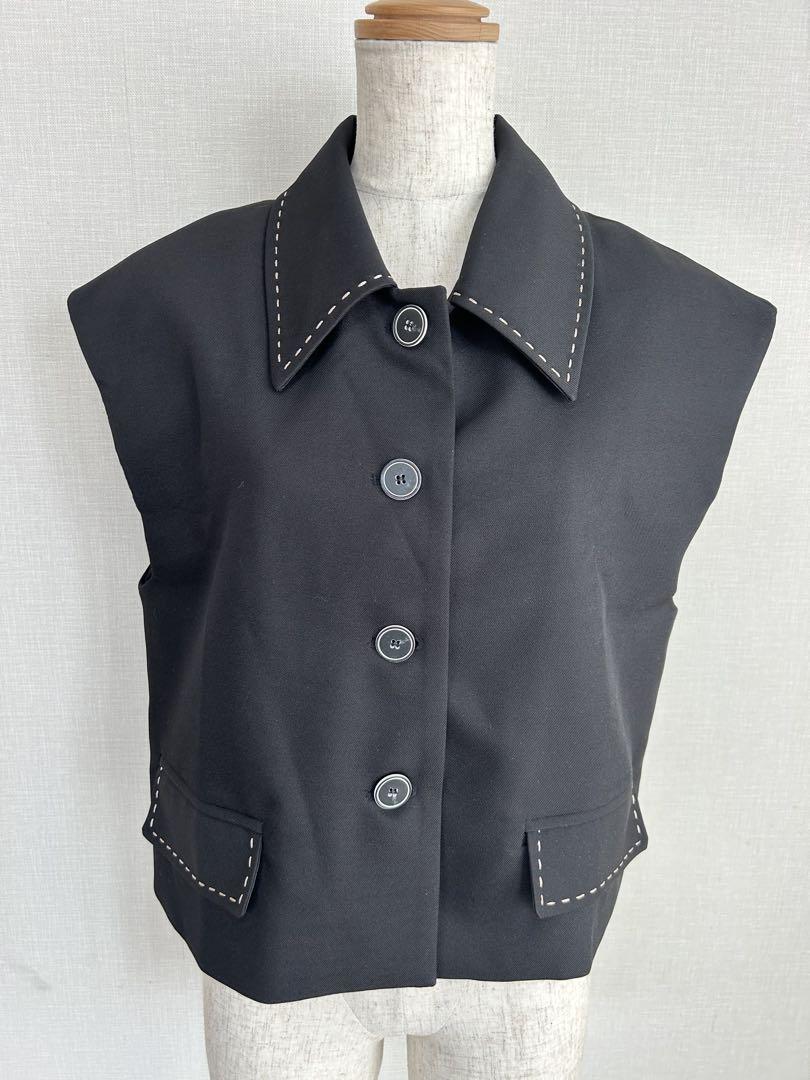 某メーカー Hiand Stitched Vest トップス