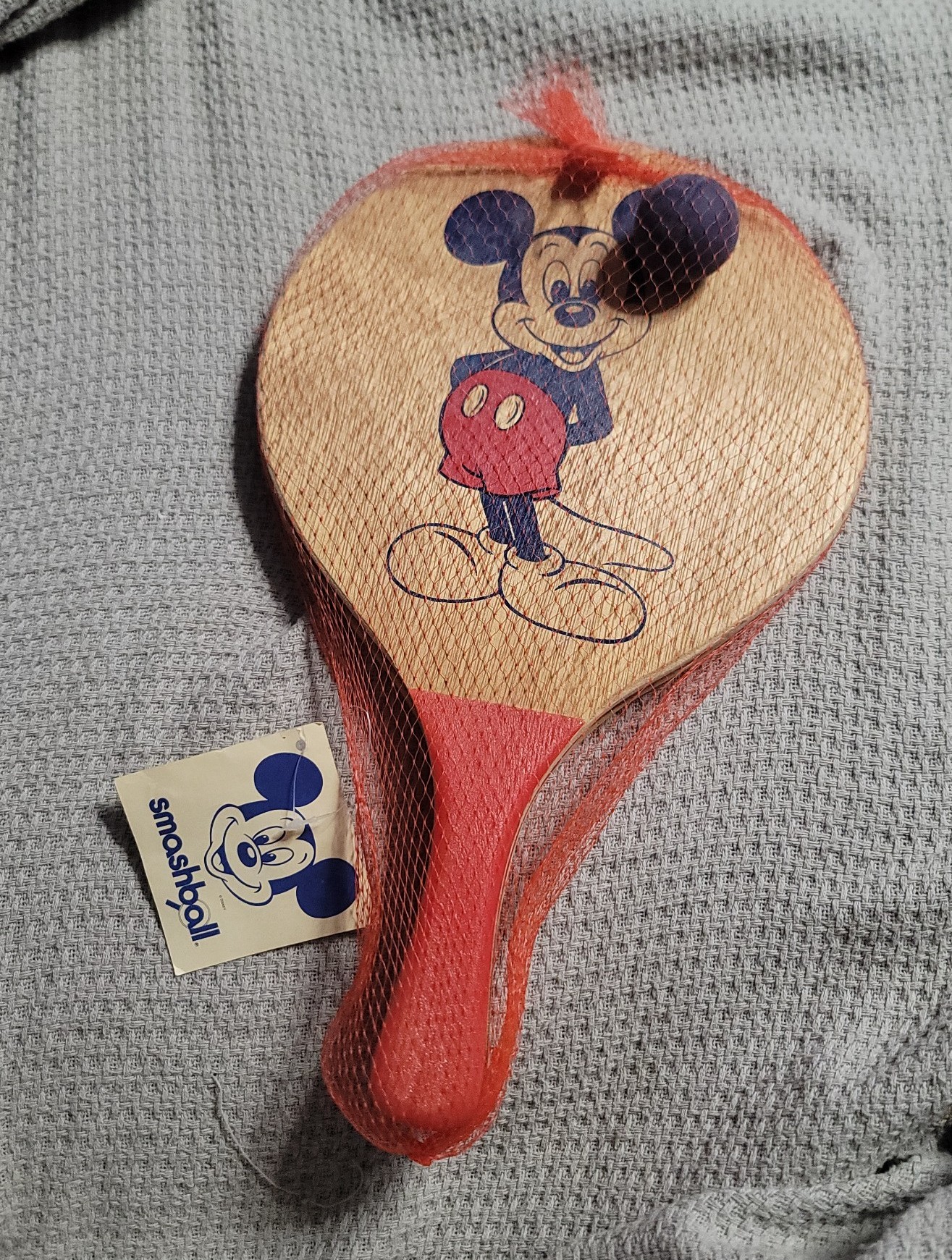 1975 Mickey Mouse paddle ball set