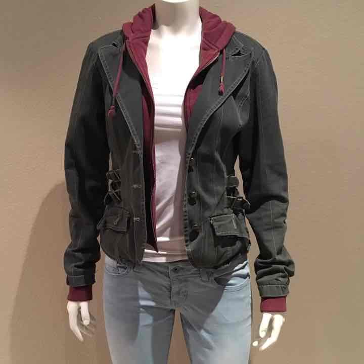 Nori Army Jacket w/ Built-in Hoodie