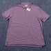 Faherty Polo Shirt Mens XXL Navy Pink Feeder Striped Short Sleeve Collared NWT