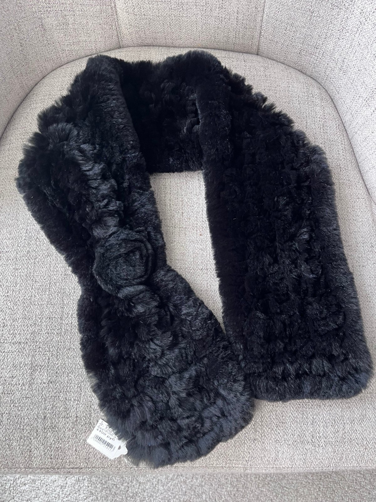 Rabbit fur scarf