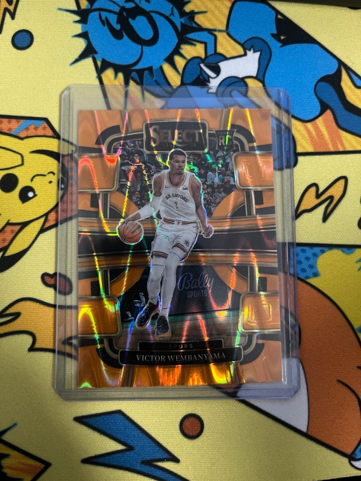 Victor Wembanyama Orange Flash Panini Select 2023-24