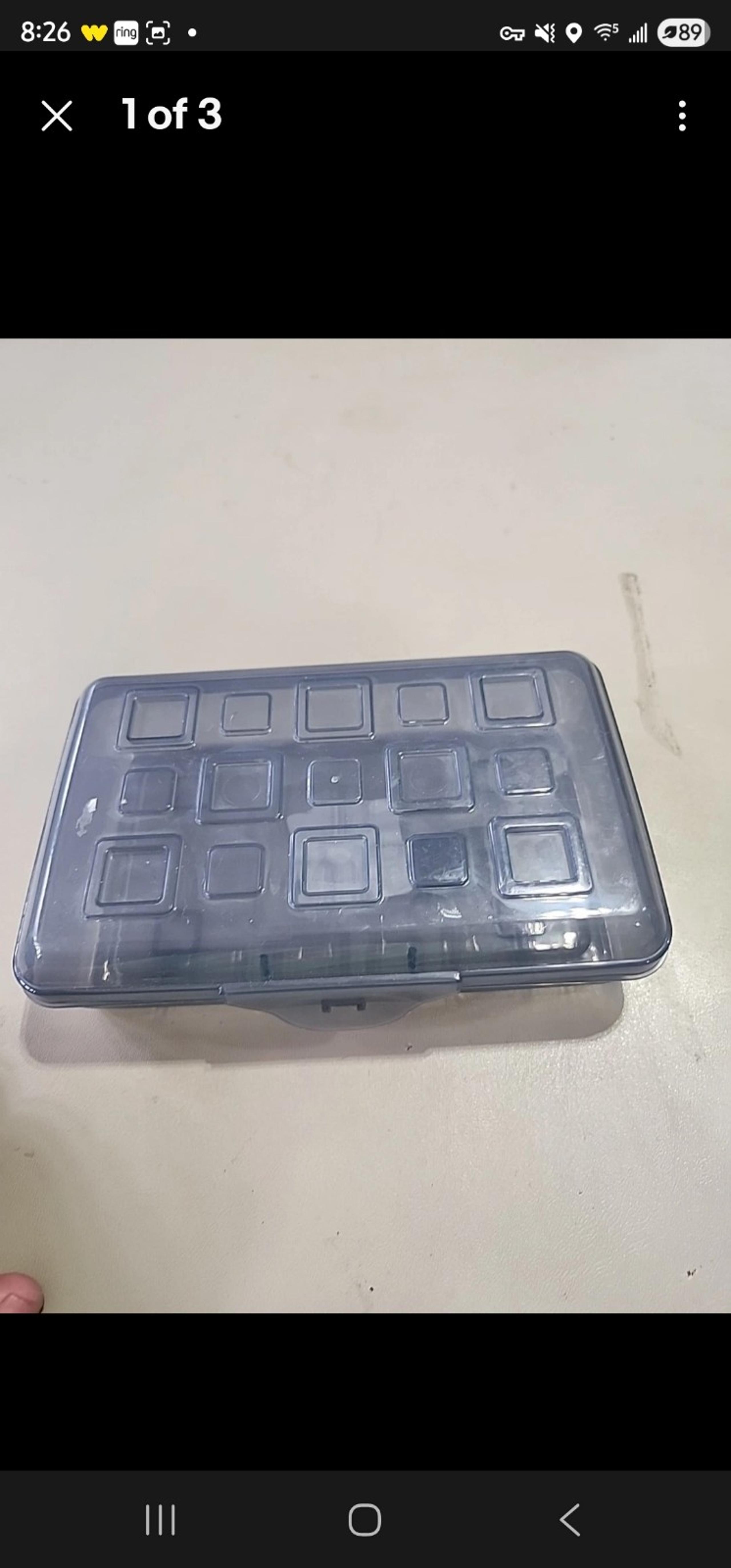 Pencil Box with Splash Tint Lid (Grey) - Sterilite