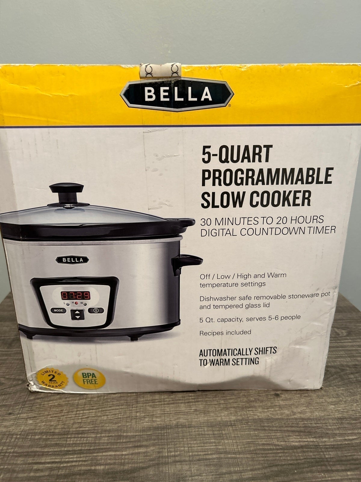 User manual Bella 5qt Programmable Slow Cooker with Dipper