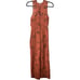 EVA FRANCO Faith Sleeveless Jumpsuit Rust Brown Sz 2