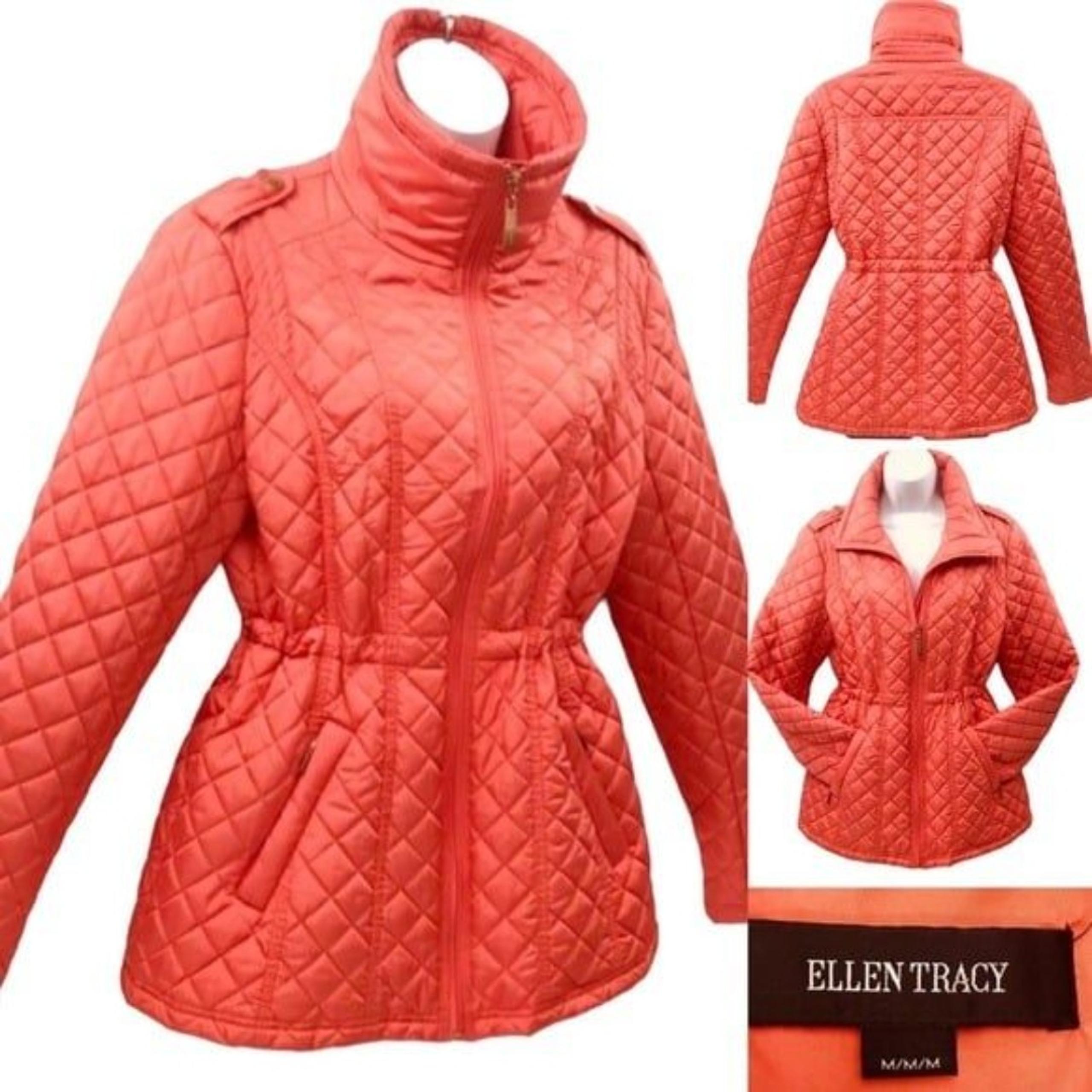 Light Coral Puffer Jacket - Ellen Tracy