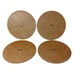 Fern Leaf Round Placemats x 4 PINO Fine Paper Creations Tropical Textured Beach.