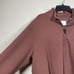 Billy Reid Mens XXL Quilted Quarter Zip Sweatshirt Brown Cotton Long Sleeves