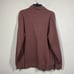 Billy Reid Mens XXL Quilted Quarter Zip Sweatshirt Brown Cotton Long Sleeves