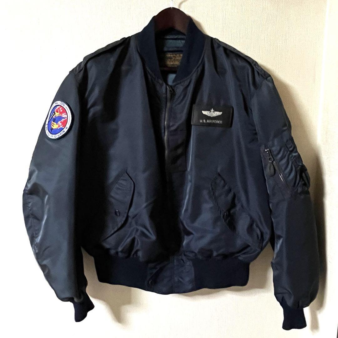 Rare USA Made HOPE MFG L2-B Flight Jacket XL Size Navy
