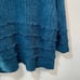 Barefoot Dreams Cozy Chic Boardwalk Teal Open Cardigan Texture Fringe Wrap XL