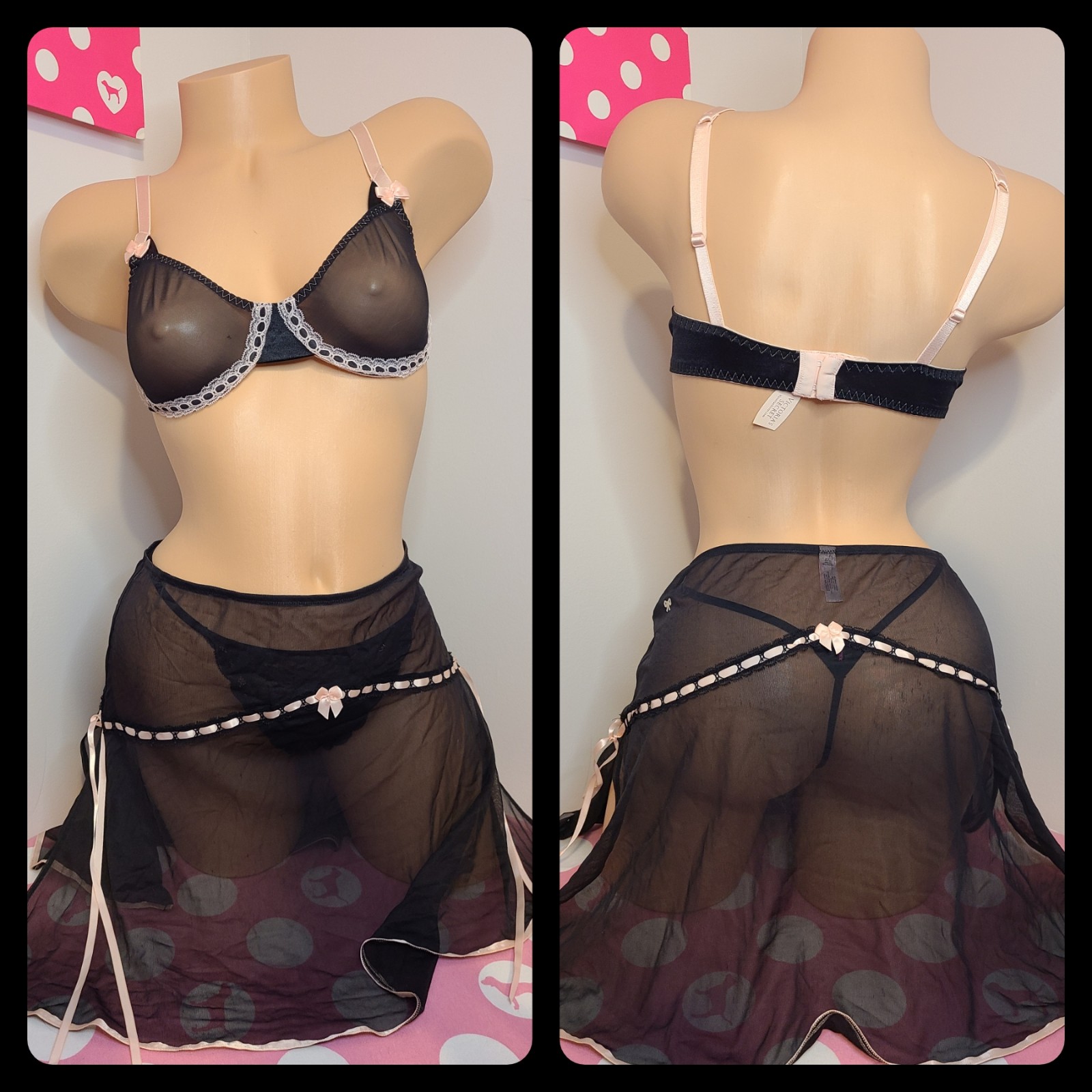 NWT Rare! VTG Victoria's Secret 3pc Lingerie Set Size 36C/med ♥︎