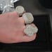 S925 Silver Plated Ring Measure 8 - 9 - 10