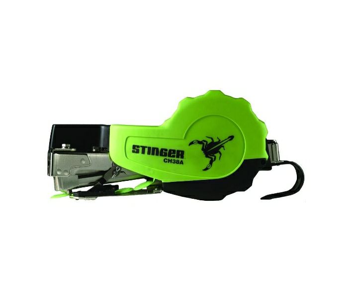 Stinger button cap stapler