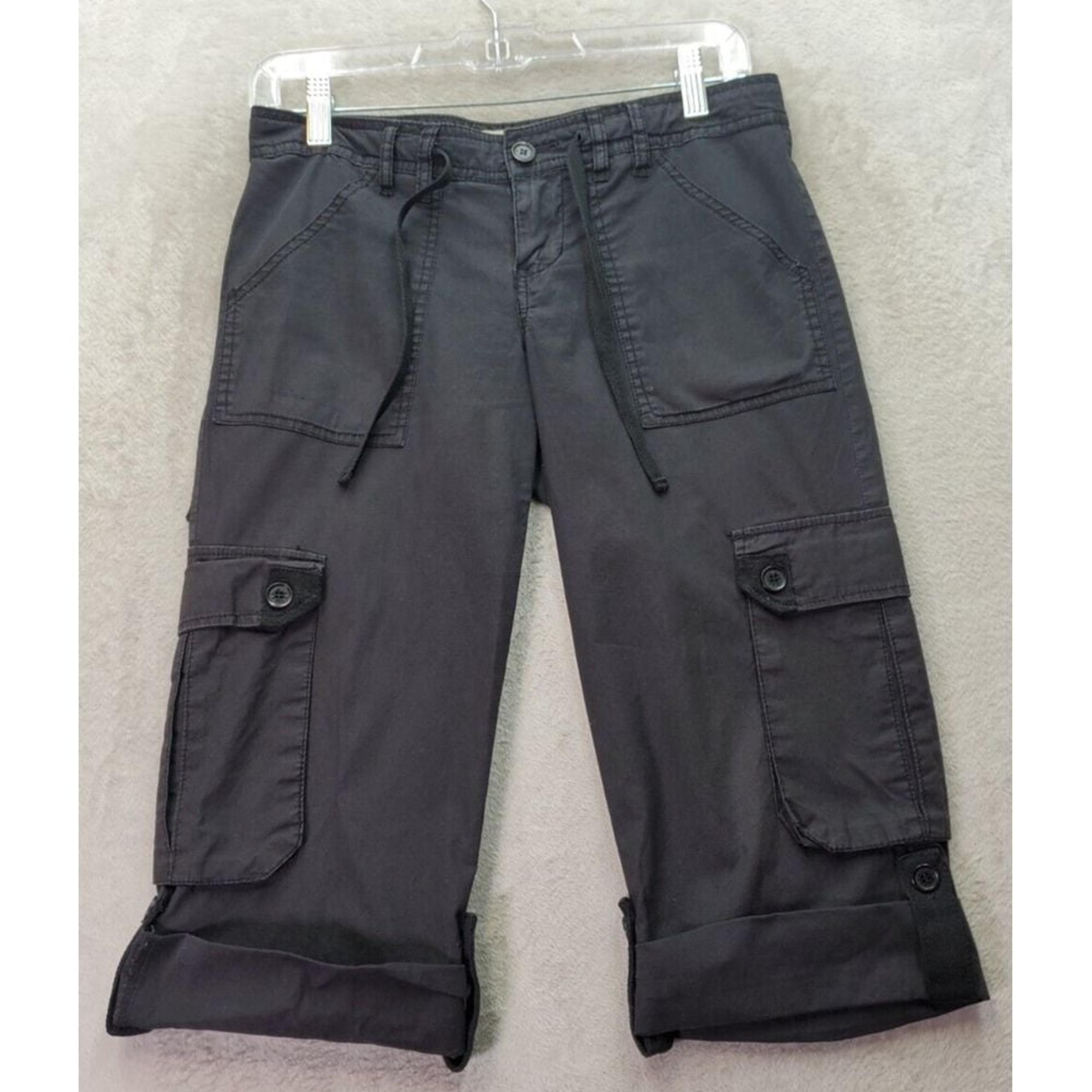 Plugg Jeans Cargo Shorts Womens Sz 1 Black Cotton The Secret Life Of Wild Flower