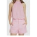 ALICE + OLIVIA Bubblegum Hot Pink 100% Silk Back Bow Tie Halter