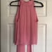 ALICE + OLIVIA Bubblegum Hot Pink 100% Silk Back Bow Tie Halter