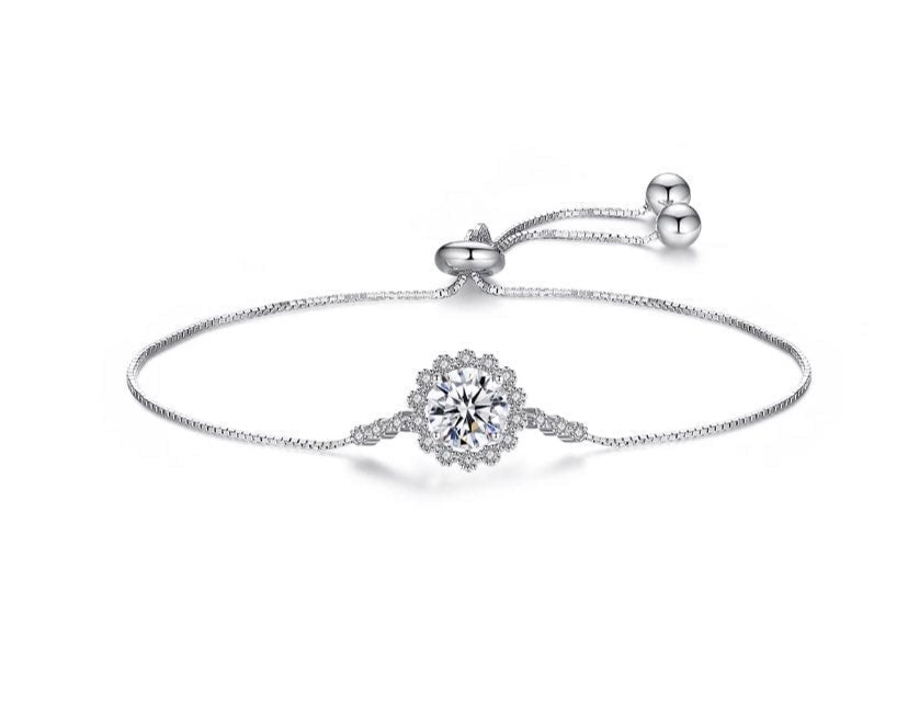 1CT genuine Moissanite tennis bracelet