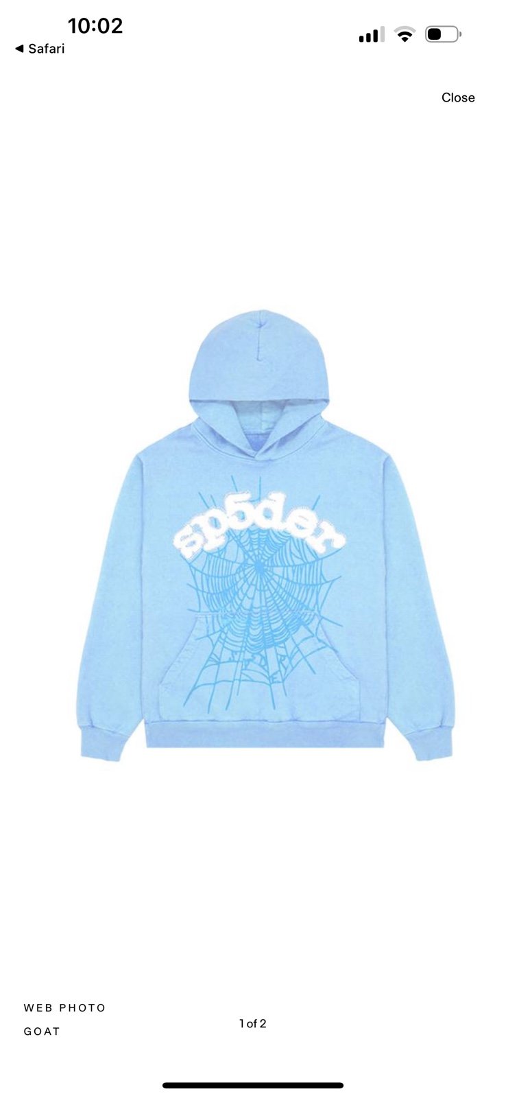 Brand New Sky Blue Sp5der Hoodie