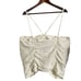 Pilcro & The Letterpress Anthropologie Womens NWT Cream Ruched Ribbed Halter 3X