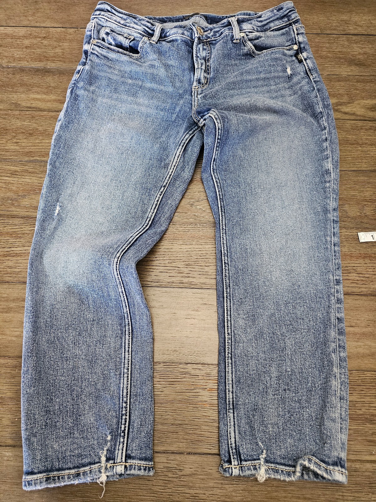 Woman's washed out jeans