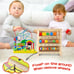 Learning Educational Toys for Toddlers Removable Bead Maze Shape Sorter 6 in 1 -