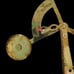 Vintage Desk Post Office Brass 2oz Postal Scale And Stamp Roller