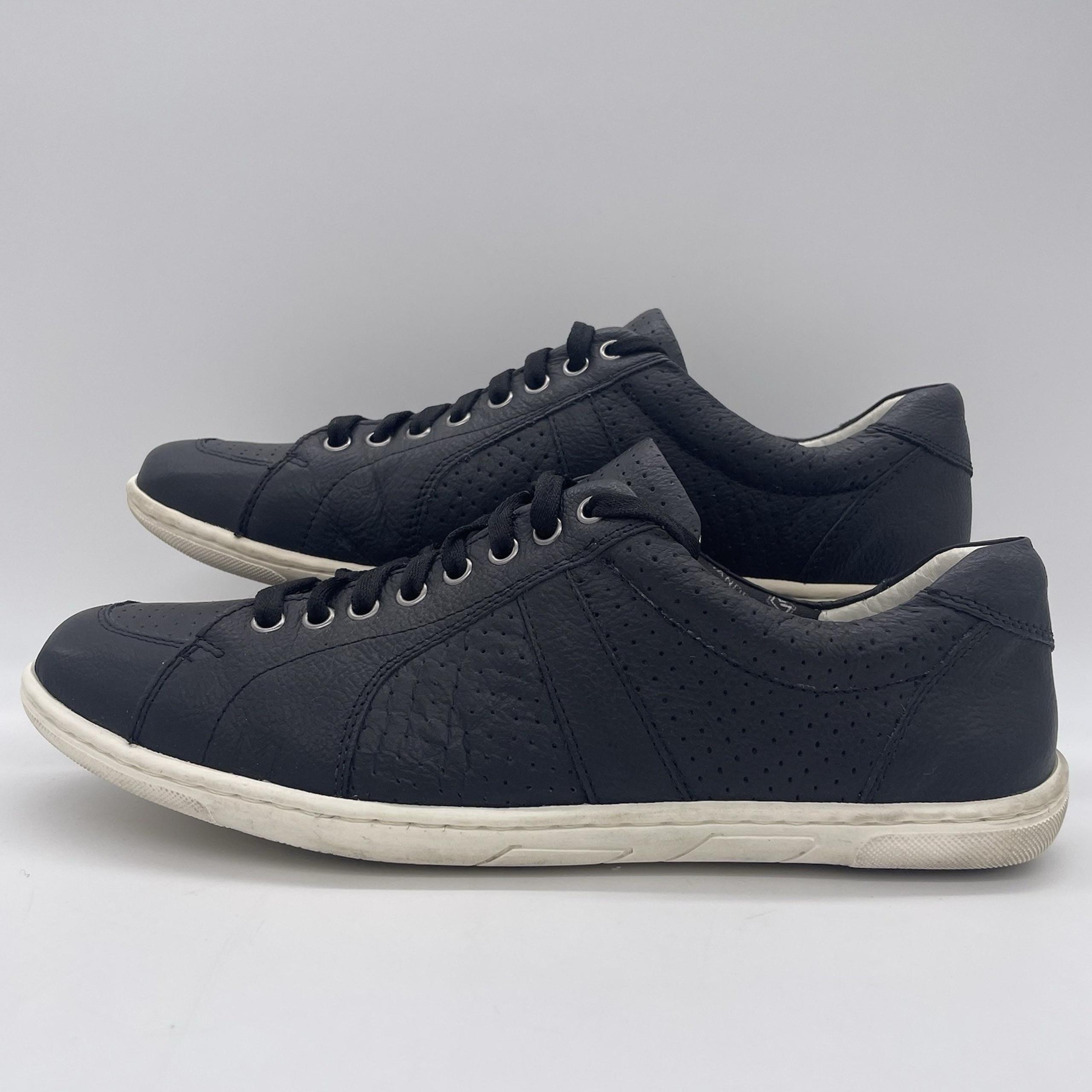 Sandro Moscoloni Republic Mens 10.5 Shoes Black Soft Leather Casual Sneakers