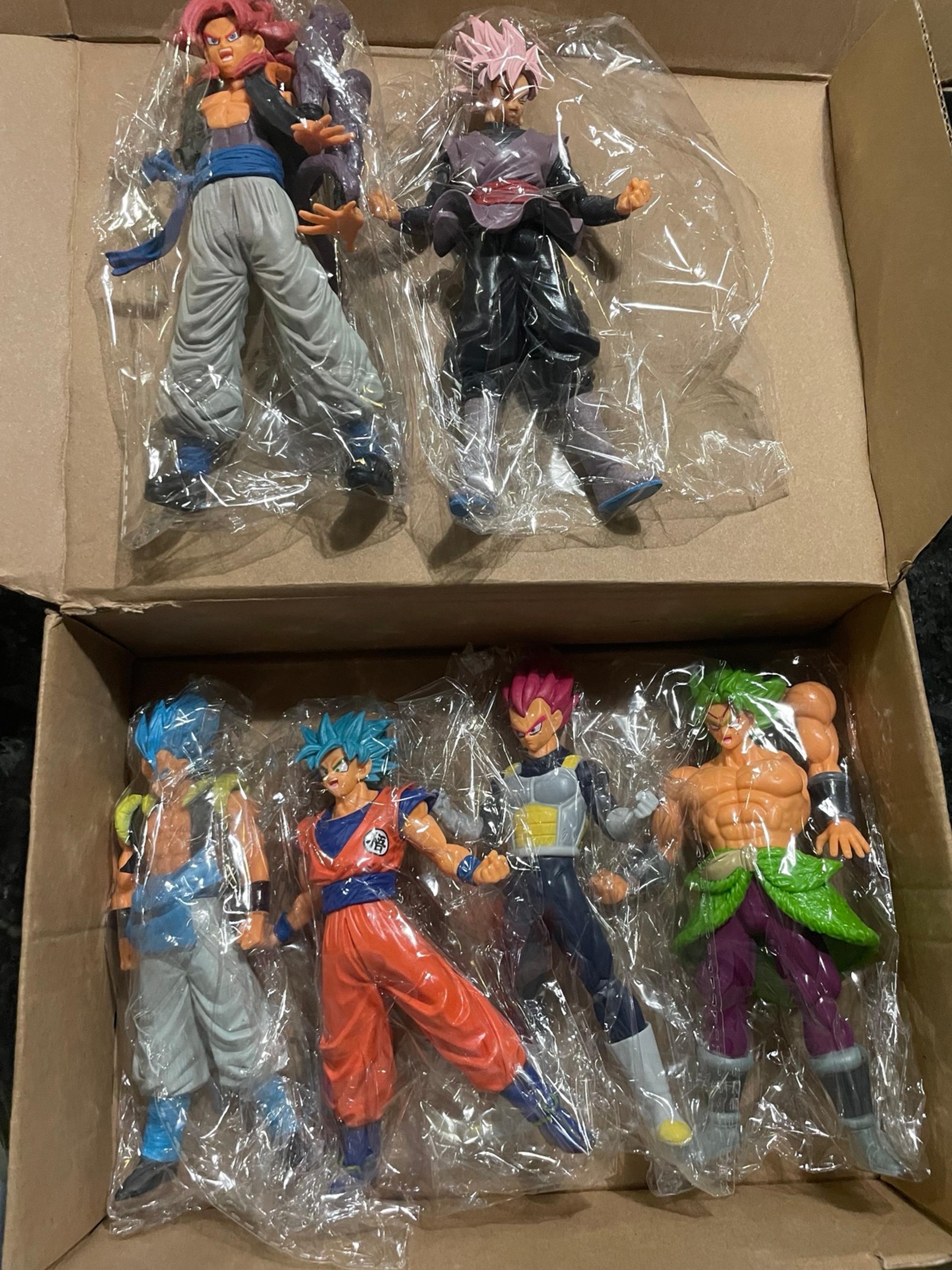 6 pcs Dragon Ball Z Figures Set Super Saiyan Goku Son Blue Vegeta 7”