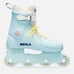 Impala lightspeed inline rollerblades in sky blue and yellow