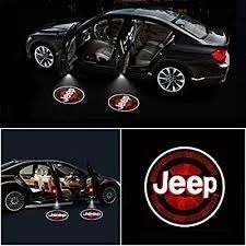 4x Jeep Logo Wireless Car Door Welcome