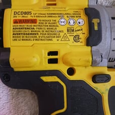 Dewalt DCD805 - 20V Max XR Brushless COrdless Hammer Drill - Used Once-TOOL ONLY