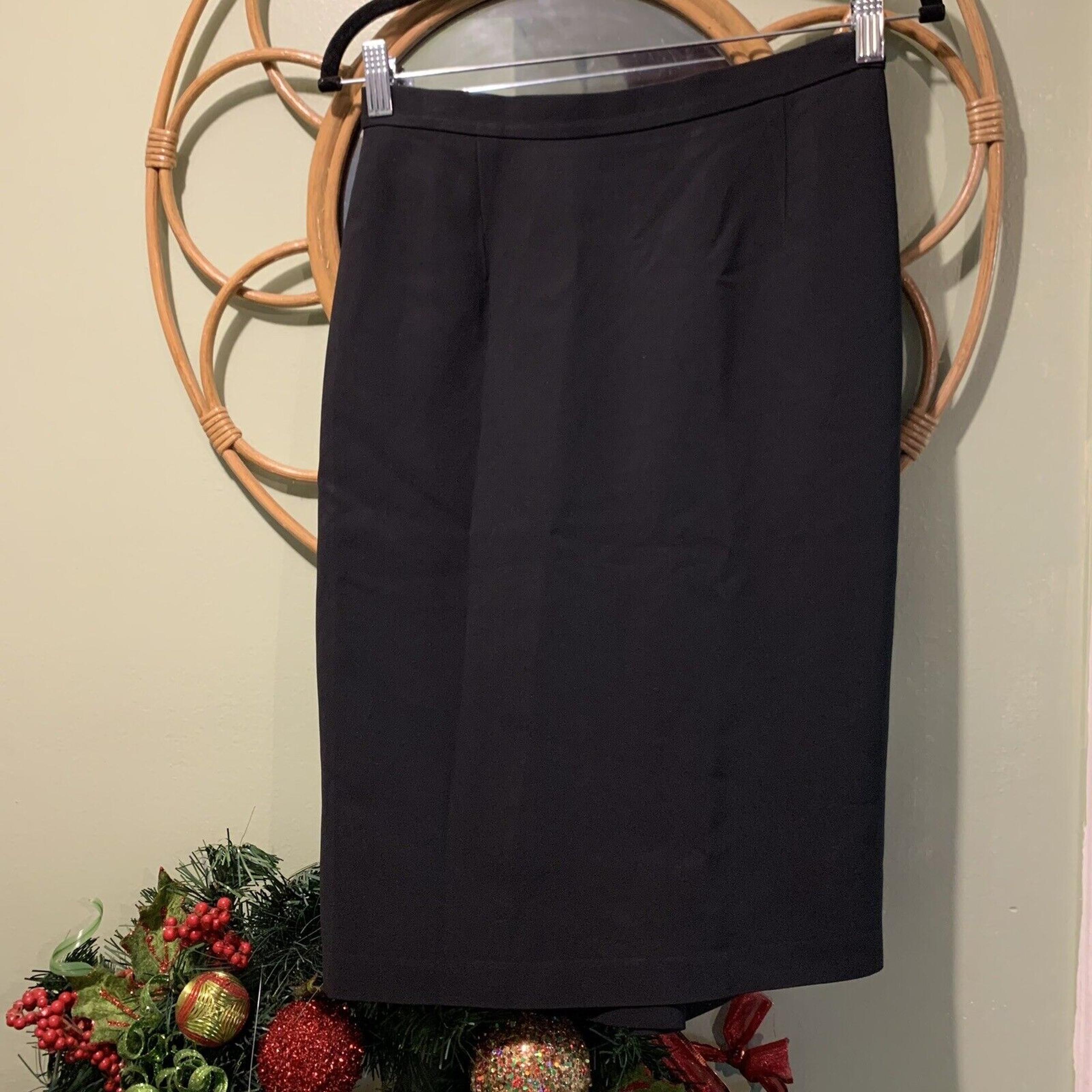Vintage Moschino Cheap And Chic Black Pencil Skirt Size 8