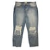 L'Agence Jeans Women's Size 28 Adele High Rise Straight Ripped Raw Hem Reseda