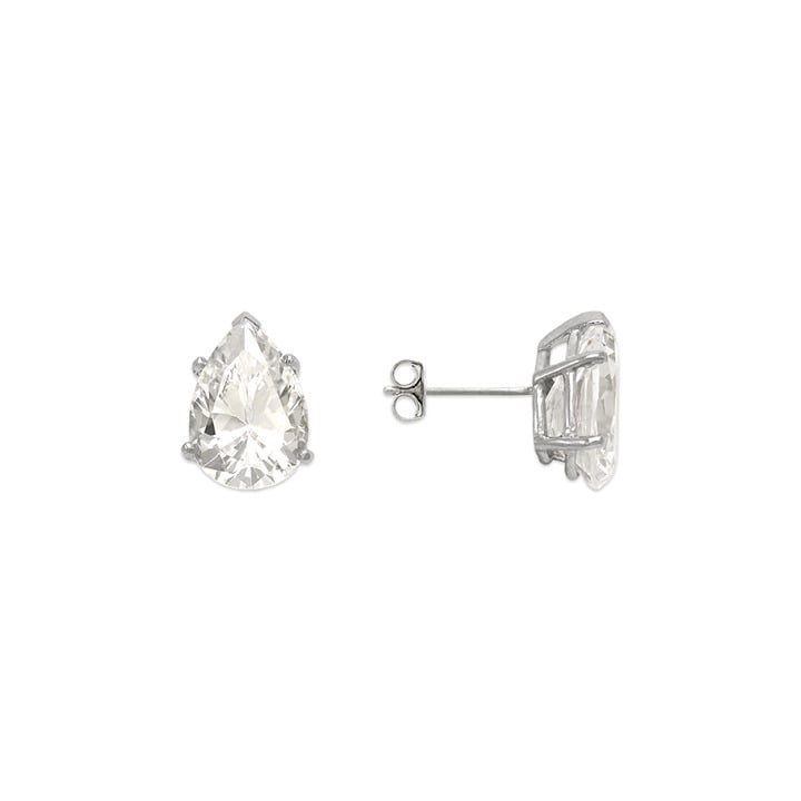 Pear Shape 6x8mm 14K Gold Earring Stud Push Backing Earrings 1 pair