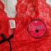 Plus Size Red Lace Lingerie Set size 1X