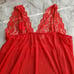 Plus Size Red Lace Lingerie Set size 1X