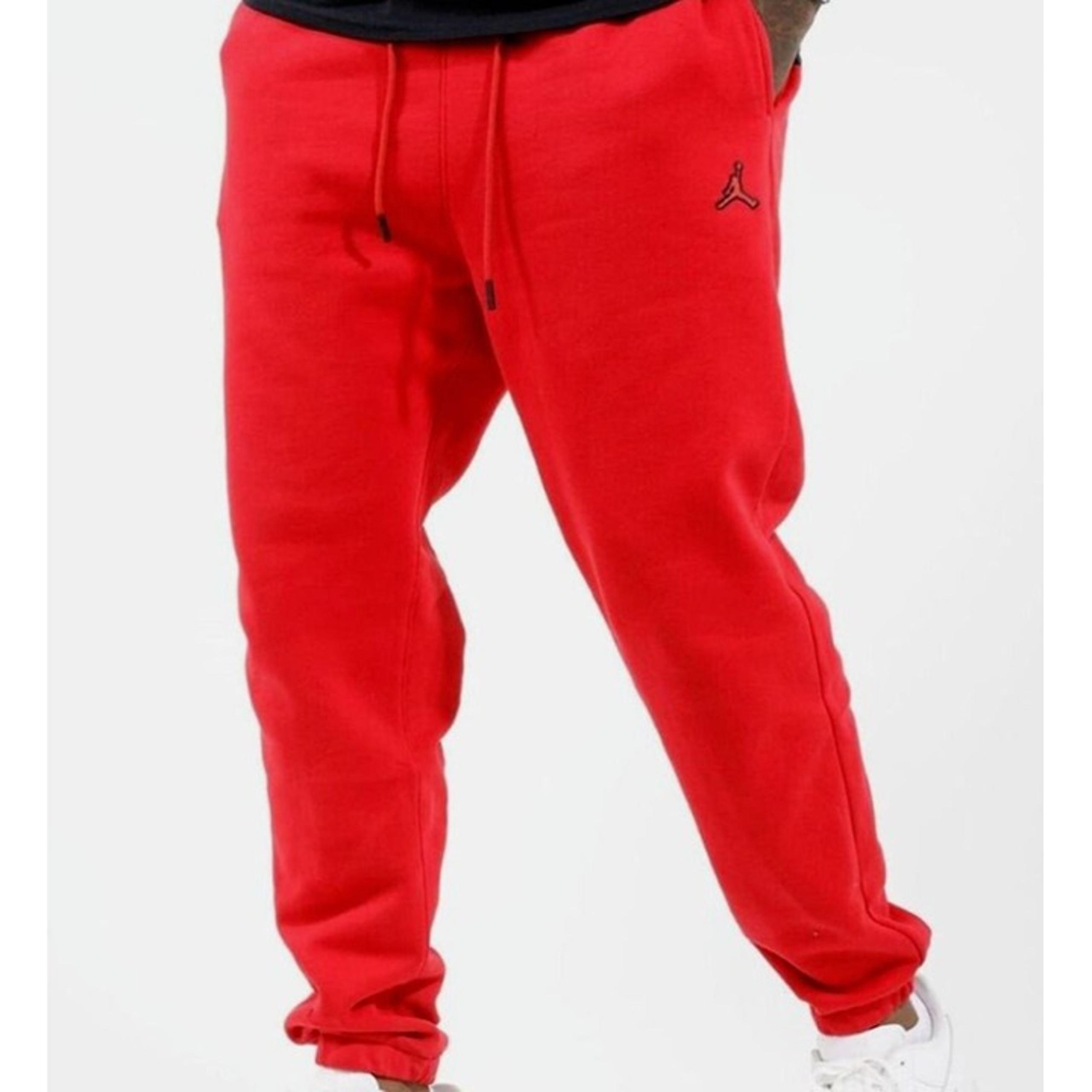 Jordan Essentials Joggers Mens XXL Red Sweatpants Fleece Gym New